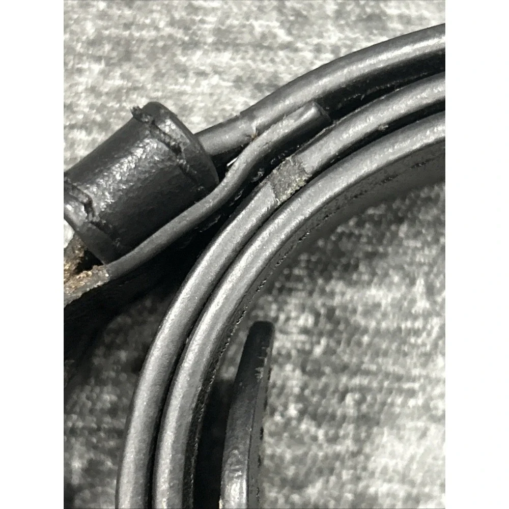 Genuine Dickies Mens Black Leather Belt Size 34 Gunmetal Buckle Workwear Classic